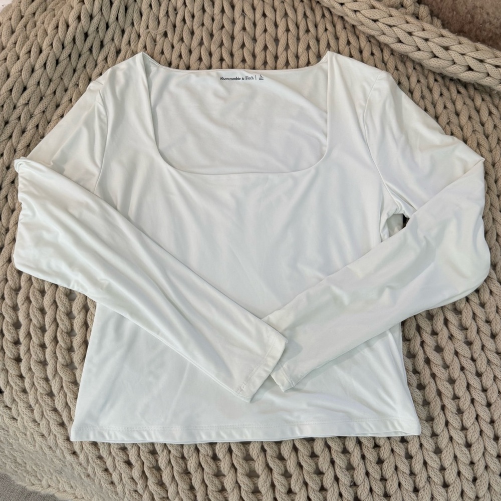 Abercrombie seamless squareneck long sleeve